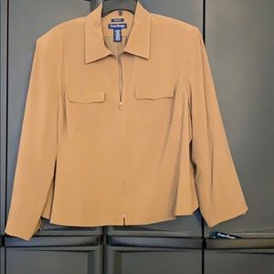 Evan Picone Tan pinstriped suite jacket